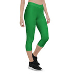 Ethiopia Green Capri Leggings - Conscious Apparel Store