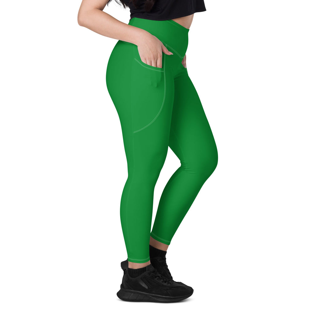 Ethiopia Green Leggings with pockets - Conscious Apparel Store