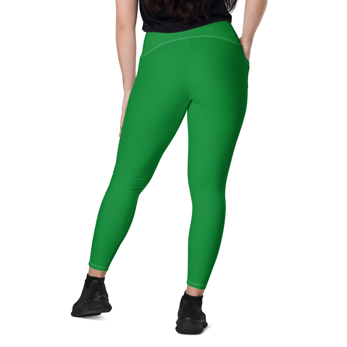 Ethiopia Green Leggings with pockets - Conscious Apparel Store