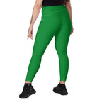 Ethiopia Green Leggings with pockets - Conscious Apparel Store
