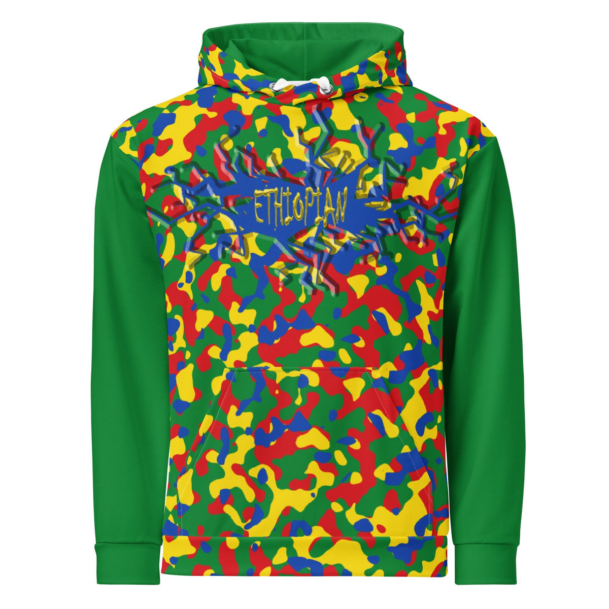 Ethiopian Girl Camo Unisex Pullover Hoodie - Conscious Apparel Store