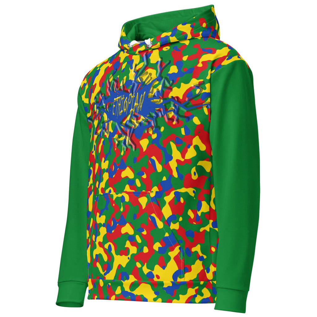 Ethiopian Girl Camo Unisex Pullover Hoodie - Conscious Apparel Store