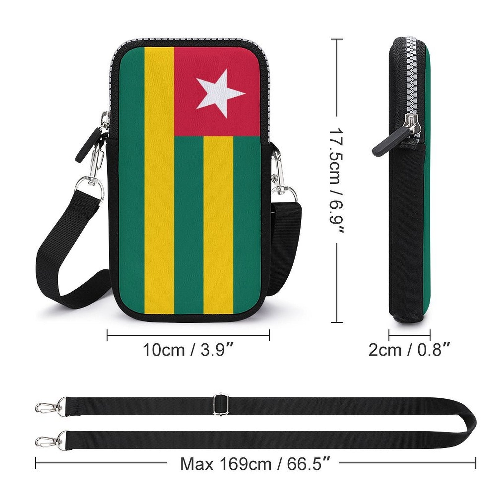 Togo Flag Mobile Phone Purse