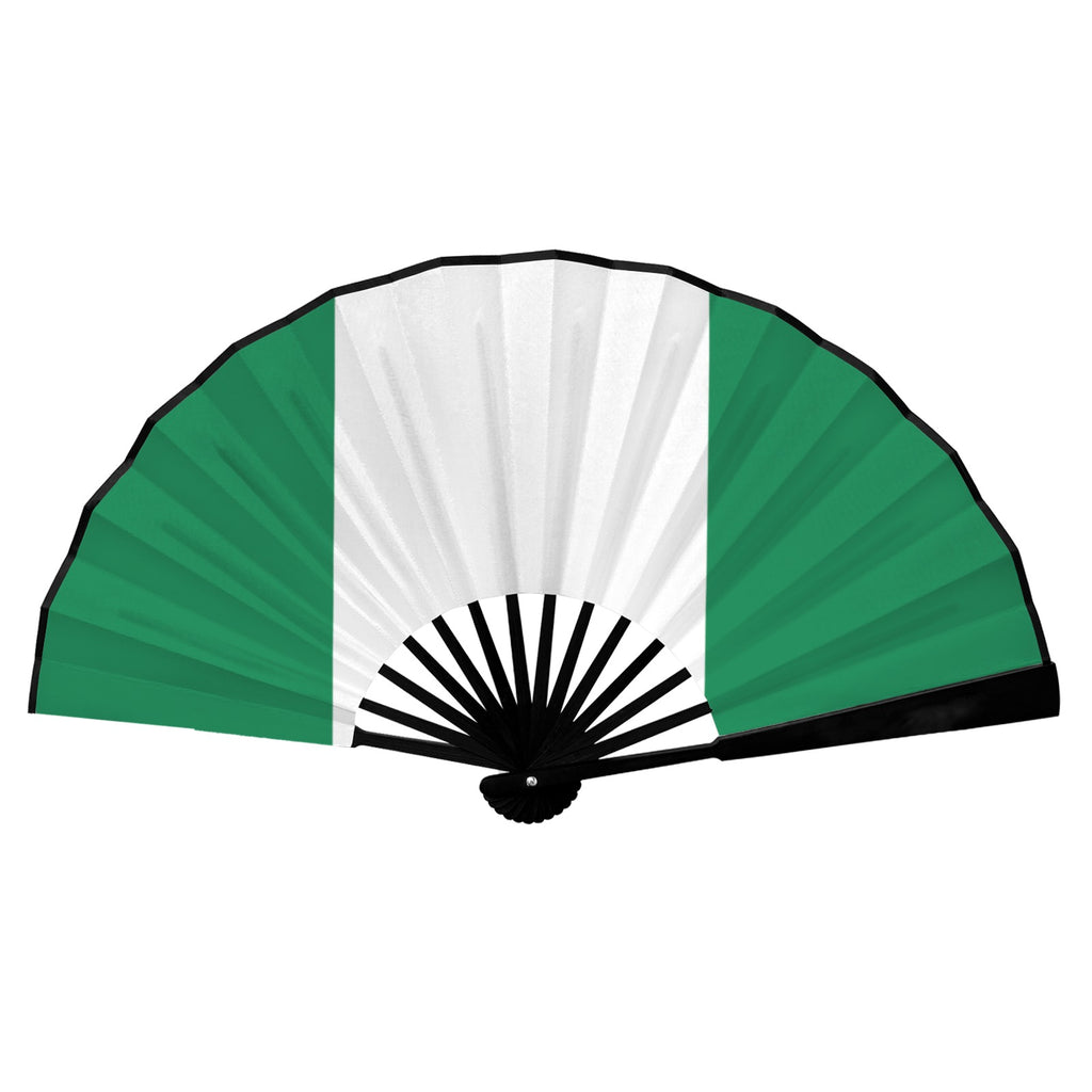 Nigeria Flag Double-Sided Custom Folding Fan