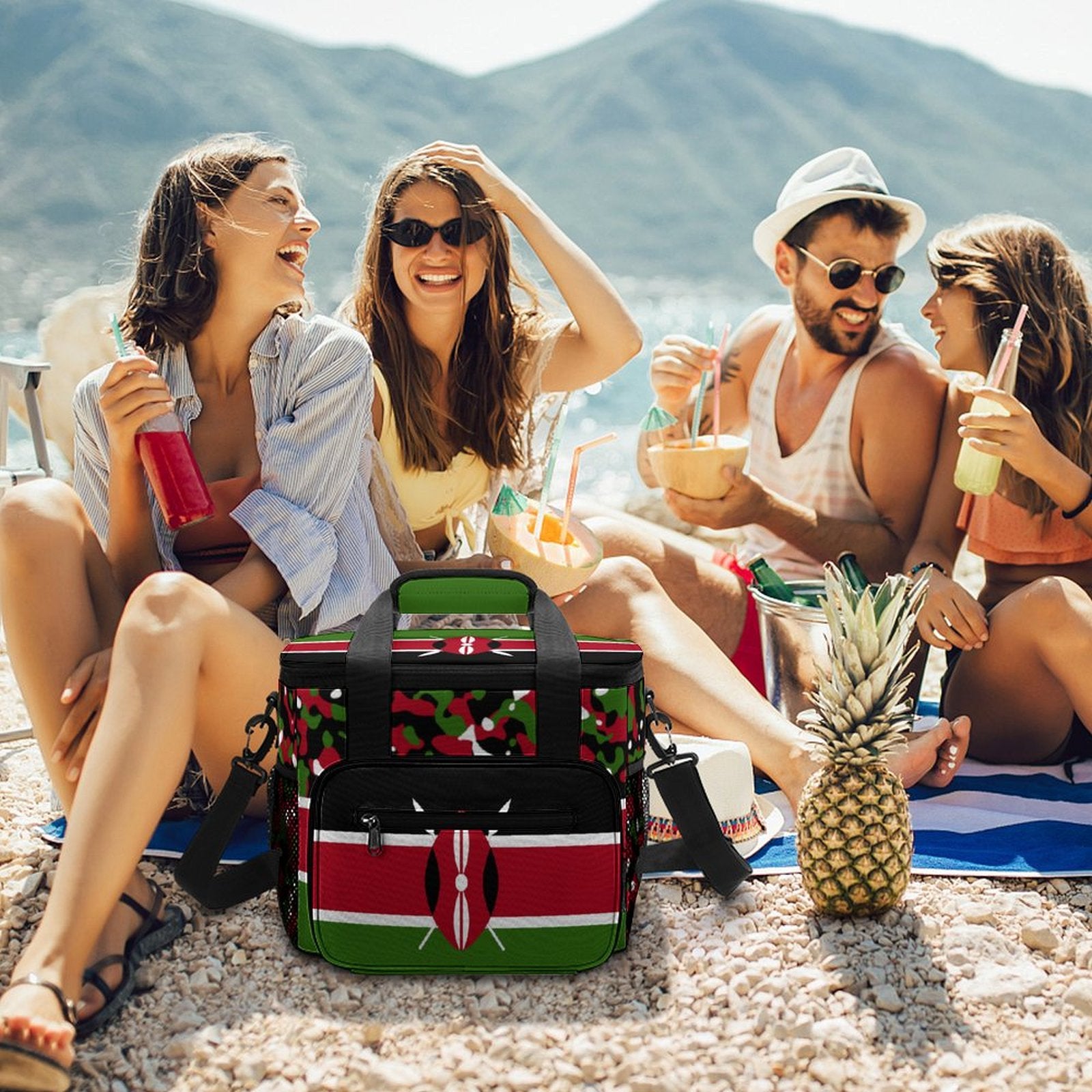 Kenya Flag Insulated Cooler Bag