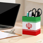 Iran Flag Square Pen Holder