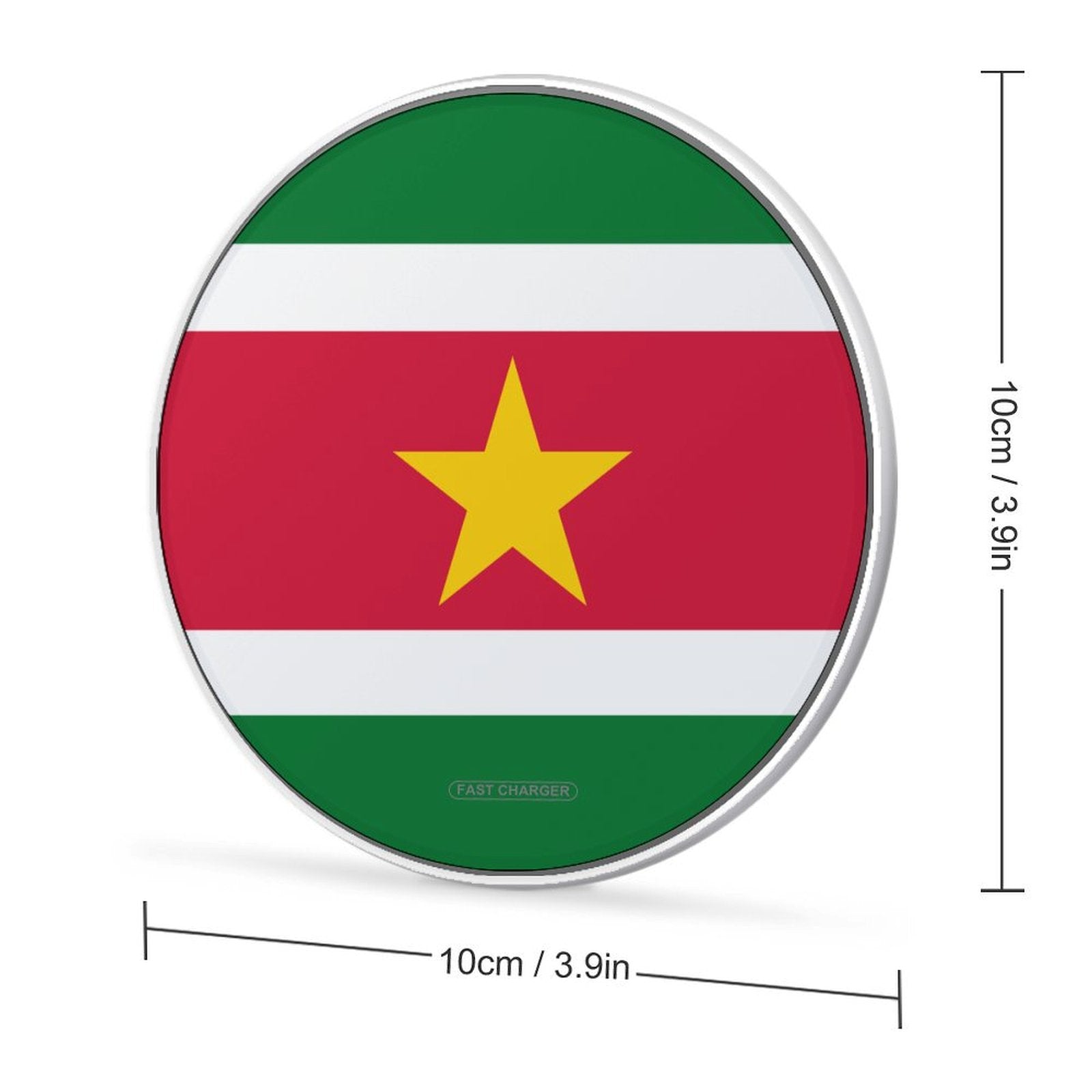 Suriname Flag Wireless Charging Pad