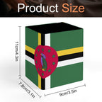 Dominica Flag Square Pen Holder
