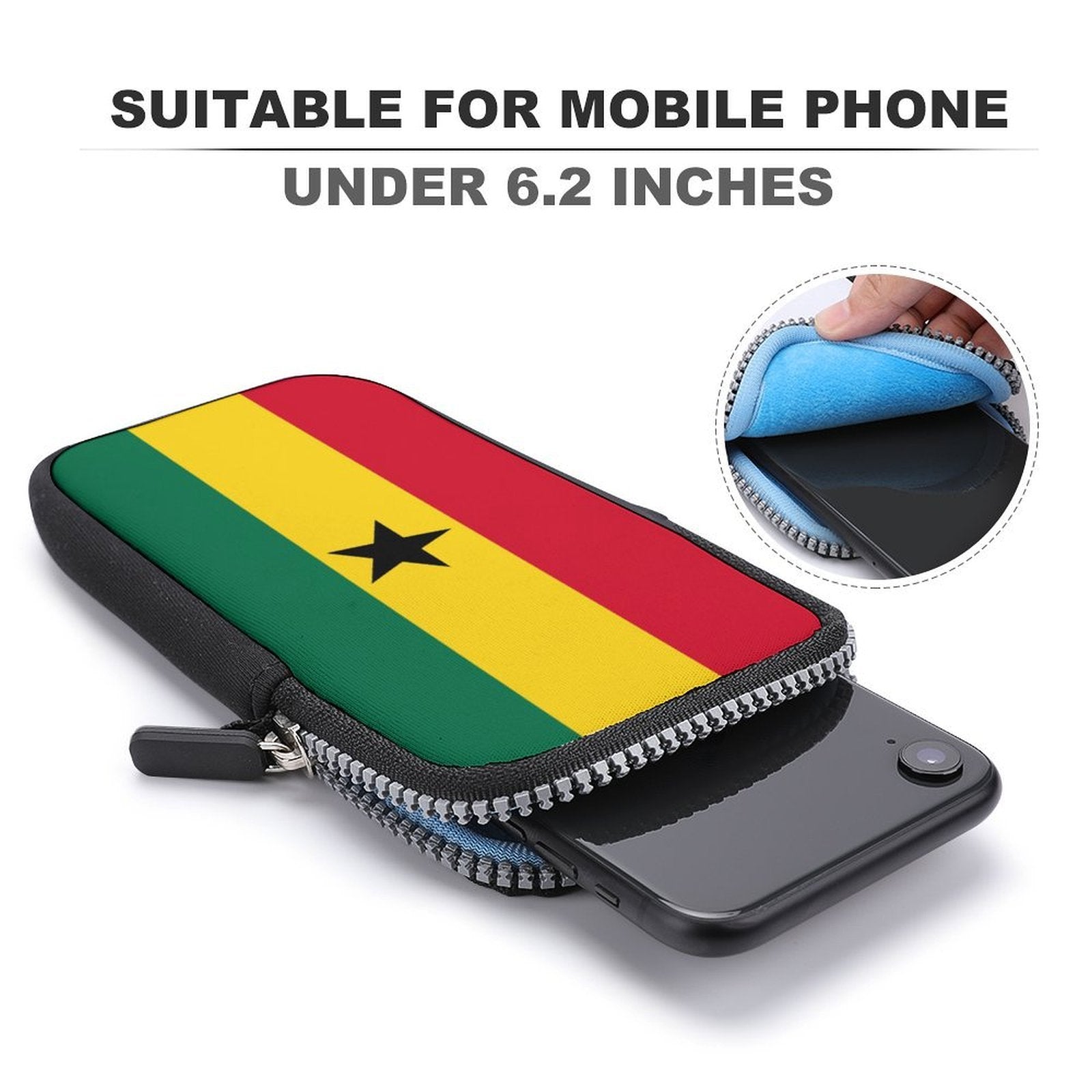 Ghana Flag Mobile Phone Purse