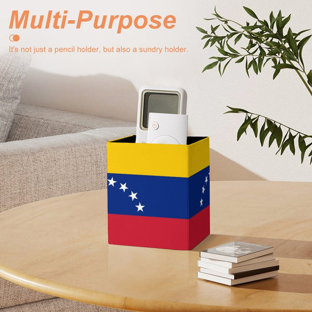 Venezuela Flag Square Pen Holder