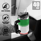 Iran FLag 40oz Tumbler with Black Handle
