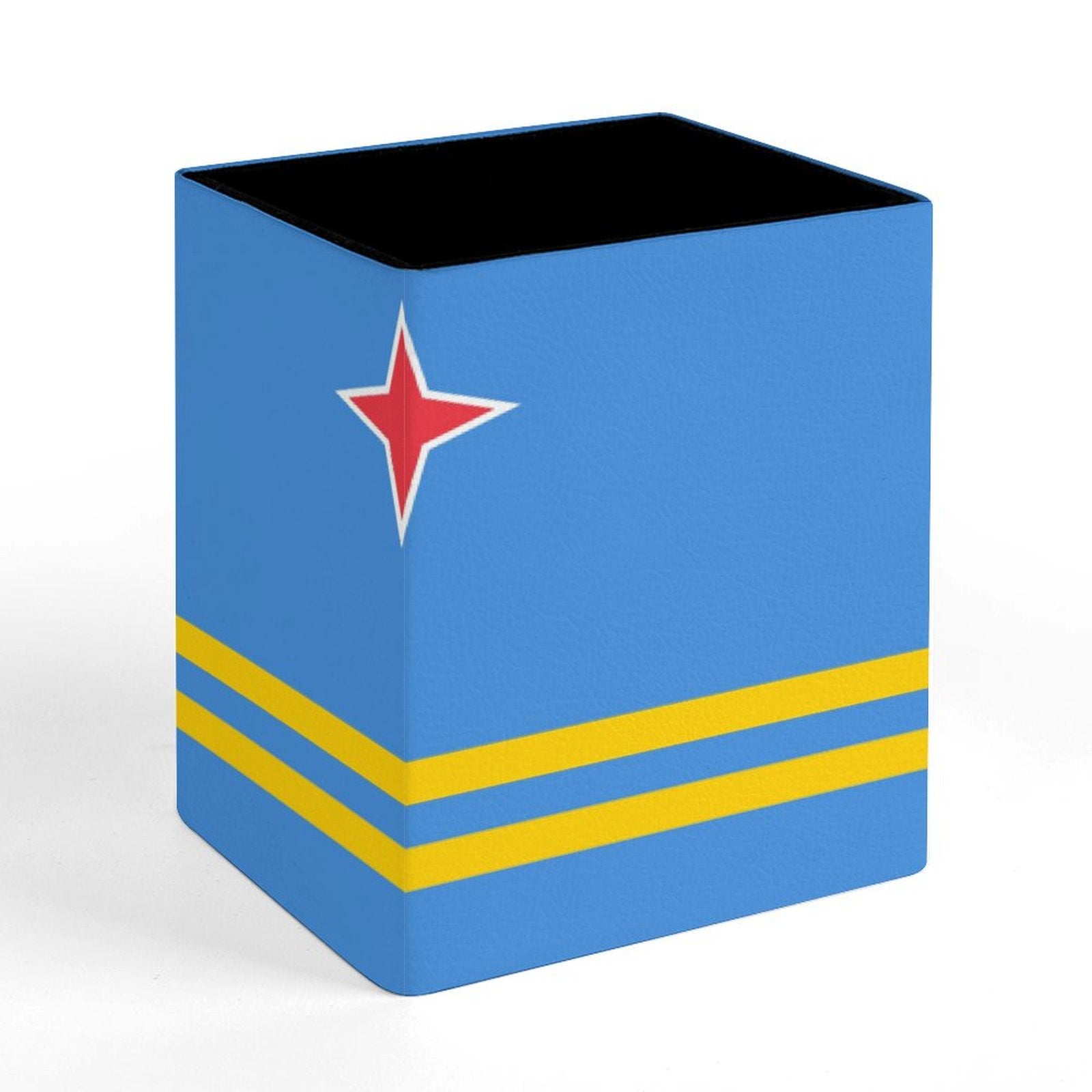 Aruba Flag Square Pen Holder
