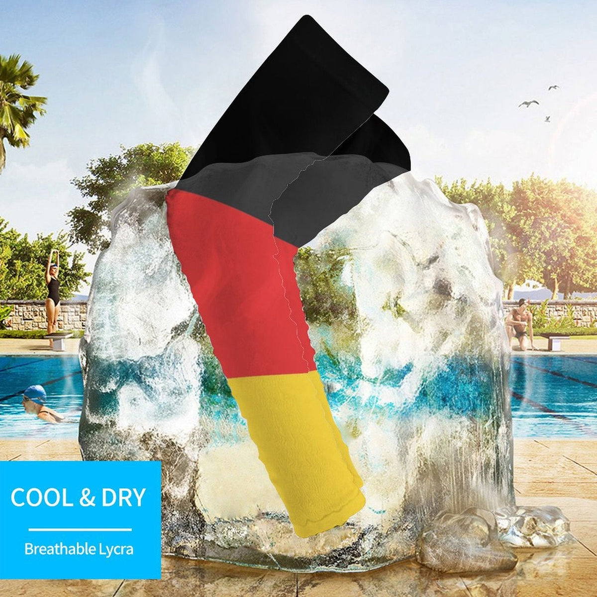 Germany Flag Cooling Compression Arm Sleeves - Conscious Apparel Store