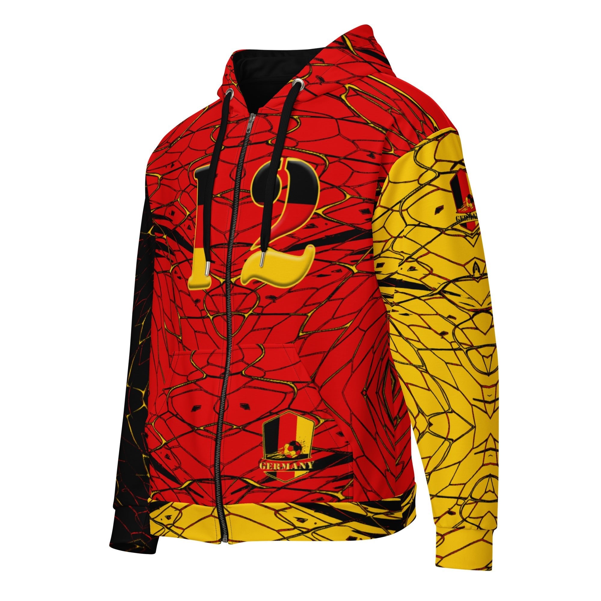 Germany Football Unisex zip hoodie - Conscious Apparel Store
