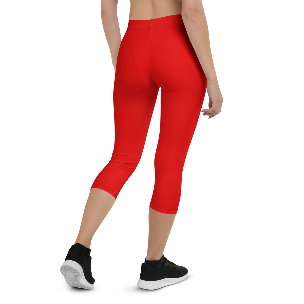Germany Red Capri Leggings - Conscious Apparel Store