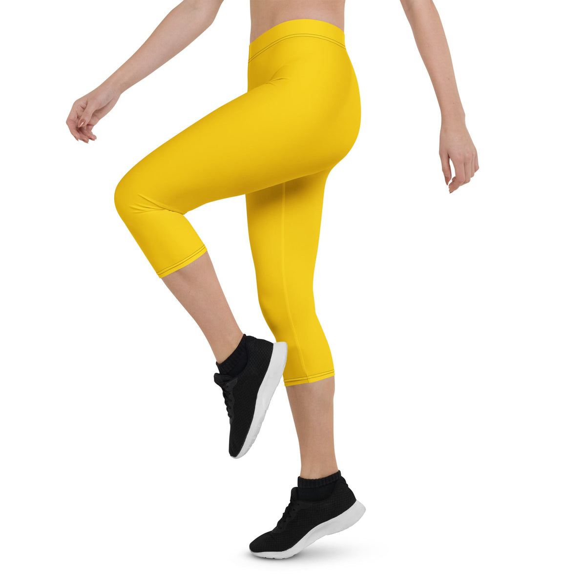 Germany Yellow Capri Leggings - Conscious Apparel Store