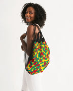 Grenada Flag Camo Canvas Drawstring Bag - Conscious Apparel Store