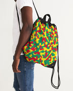 Grenada Flag Camo Canvas Drawstring Bag - Conscious Apparel Store