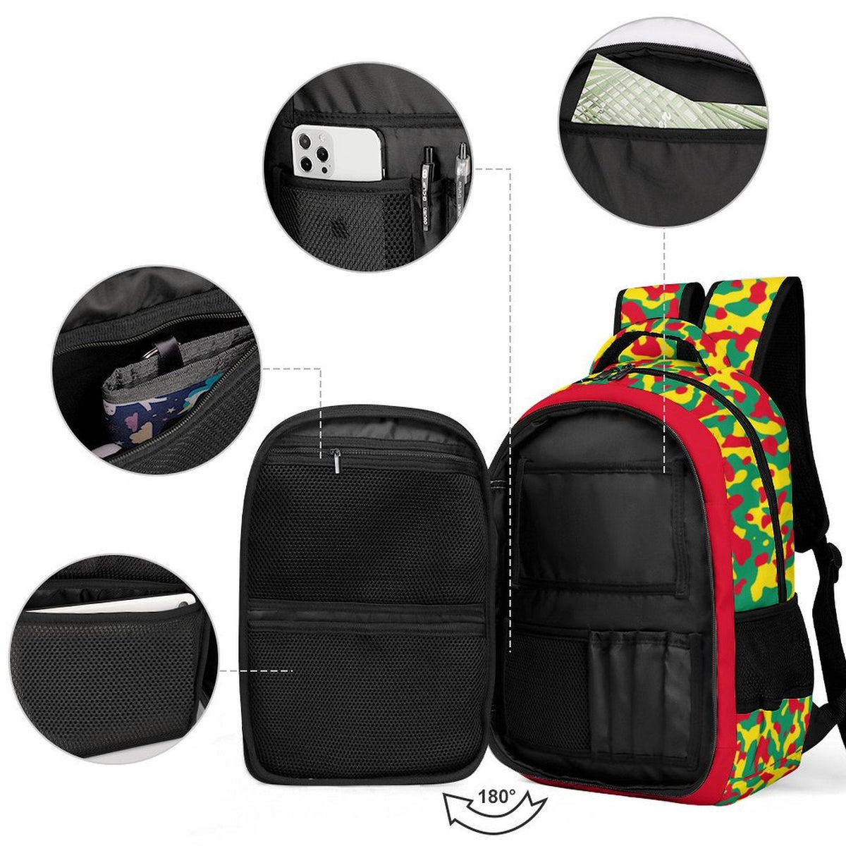 Grenada Flag Camo Casual Backpack - Conscious Apparel Store