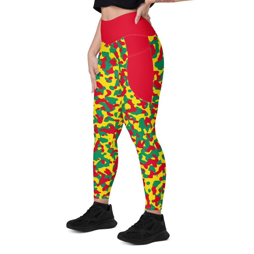 Grenada Flag Camo Leggings with pockets - Conscious Apparel Store