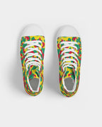 Grenada Flag Camo Men's Hightop Canvas Shoe - Conscious Apparel Store