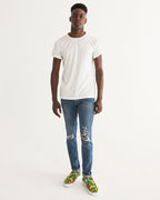 Grenada Flag Camo Men's Slip - On Canvas Shoe - Conscious Apparel Store