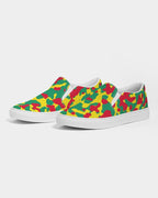 Grenada Flag Camo Men's Slip - On Canvas Shoe - Conscious Apparel Store