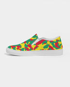 Grenada Flag Camo Men's Slip - On Canvas Shoe - Conscious Apparel Store