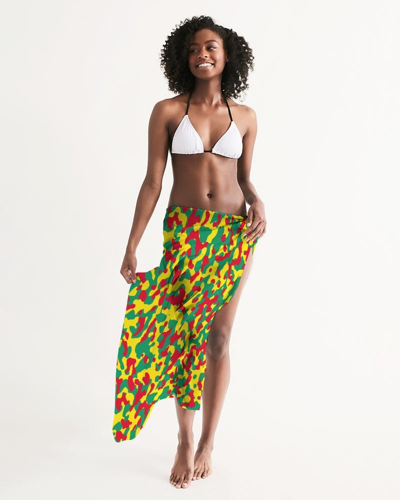Grenada Flag Camo Print Swim Cover Up - Conscious Apparel Store
