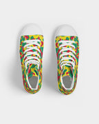 Grenada Flag Camo Women's Hightop Canvas Shoe - Conscious Apparel Store