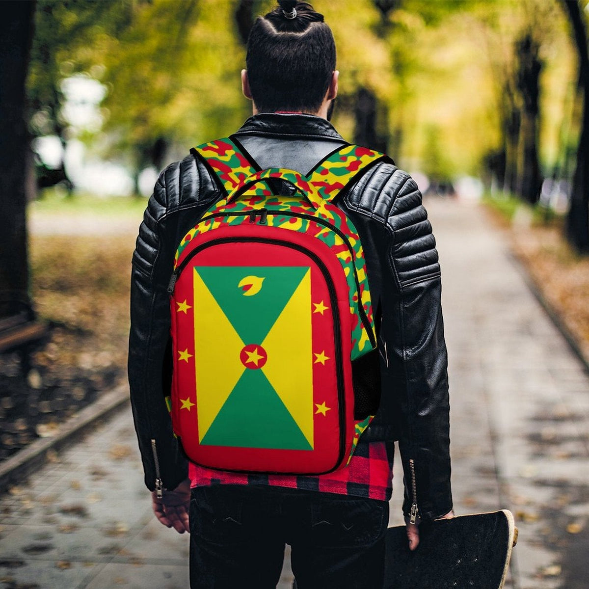 Grenada Flag Casual Backpack - Conscious Apparel Store
