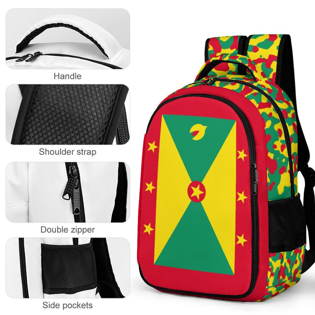 Grenada Flag Casual Backpack - Conscious Apparel Store
