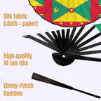 Grenada Flag Double-Sided Custom Folding Fan - Conscious Apparel Store