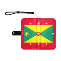 Grenada Flag Flip Leather Purse for Mobile Phone/Small - Conscious Apparel Store