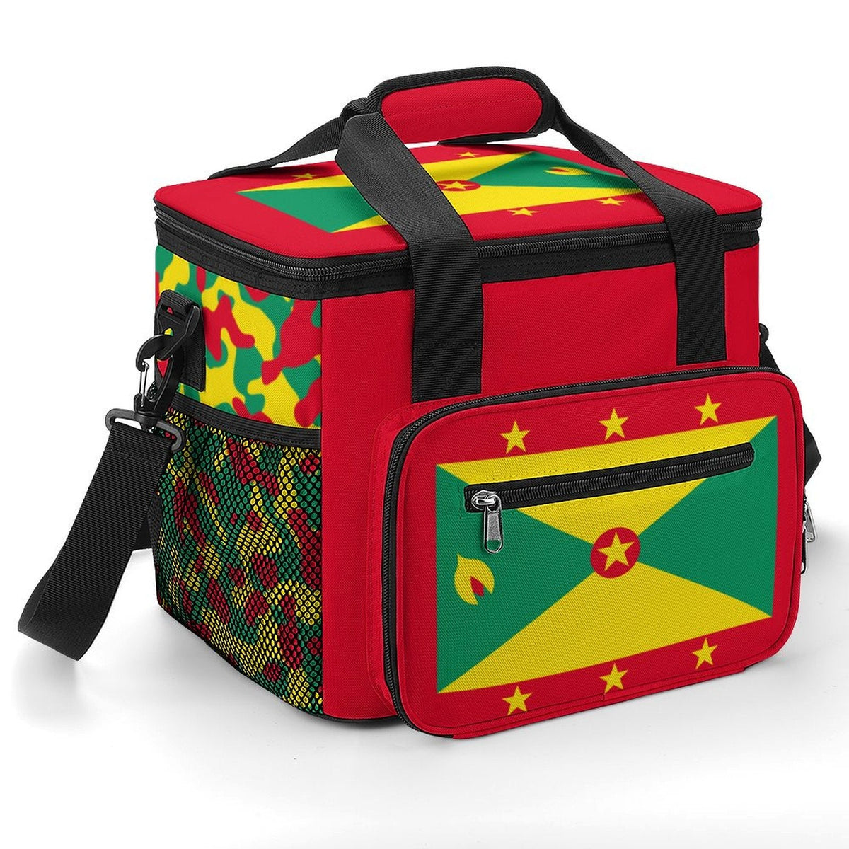 Grenada Flag Insulated Cooler Bag - Conscious Apparel Store
