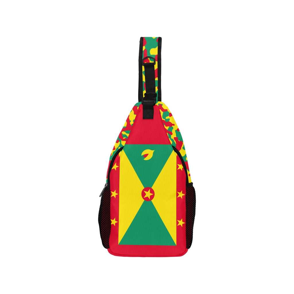 Grenada Flag Men's Casual Chest Bag - Conscious Apparel Store