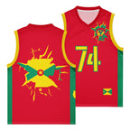 Grenada Flag Premium Sport Jersey Tank Top - Conscious Apparel Store