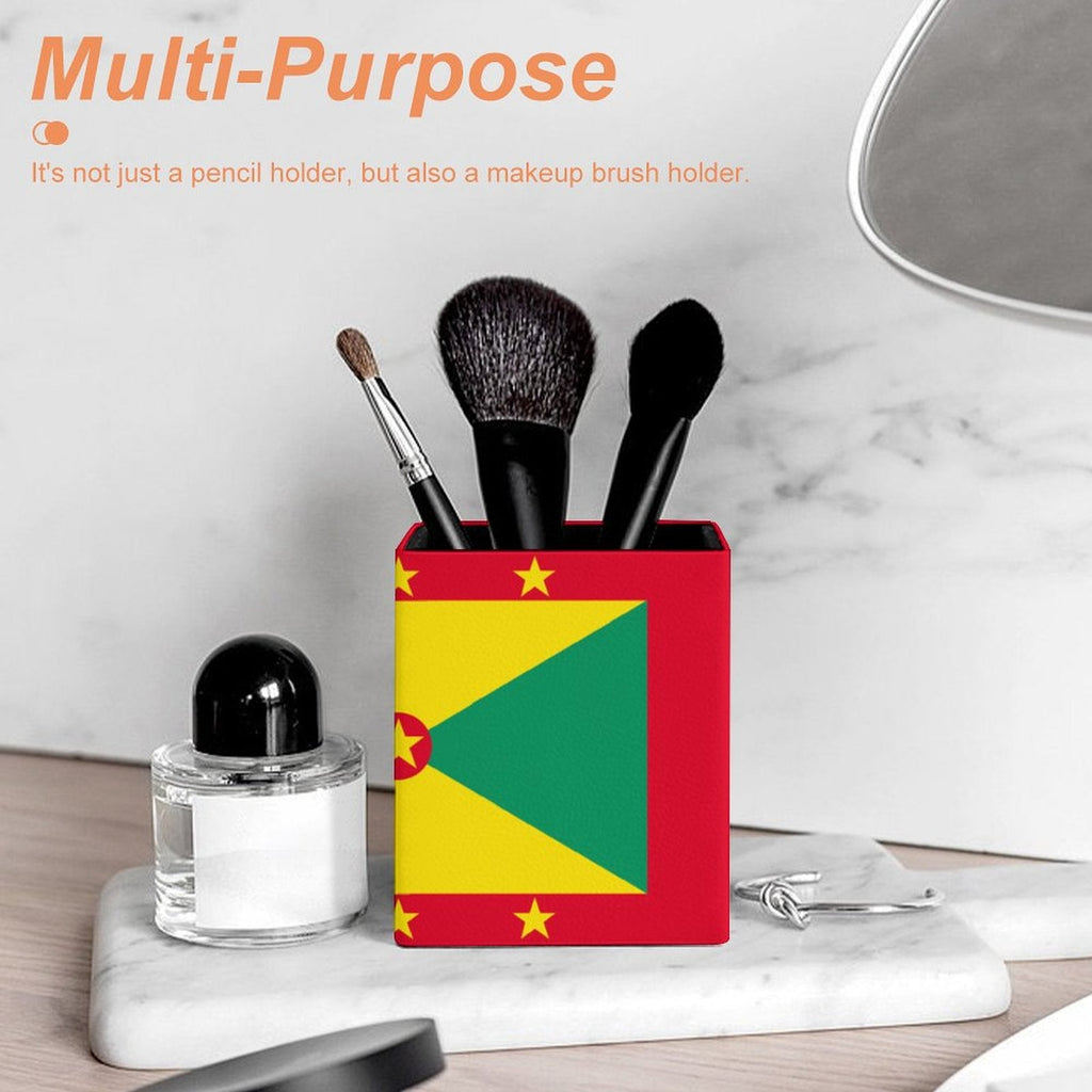 Grenada Flag Square Pen Holder - Conscious Apparel Store