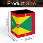 Grenada Flag Square Pen Holder - Conscious Apparel Store
