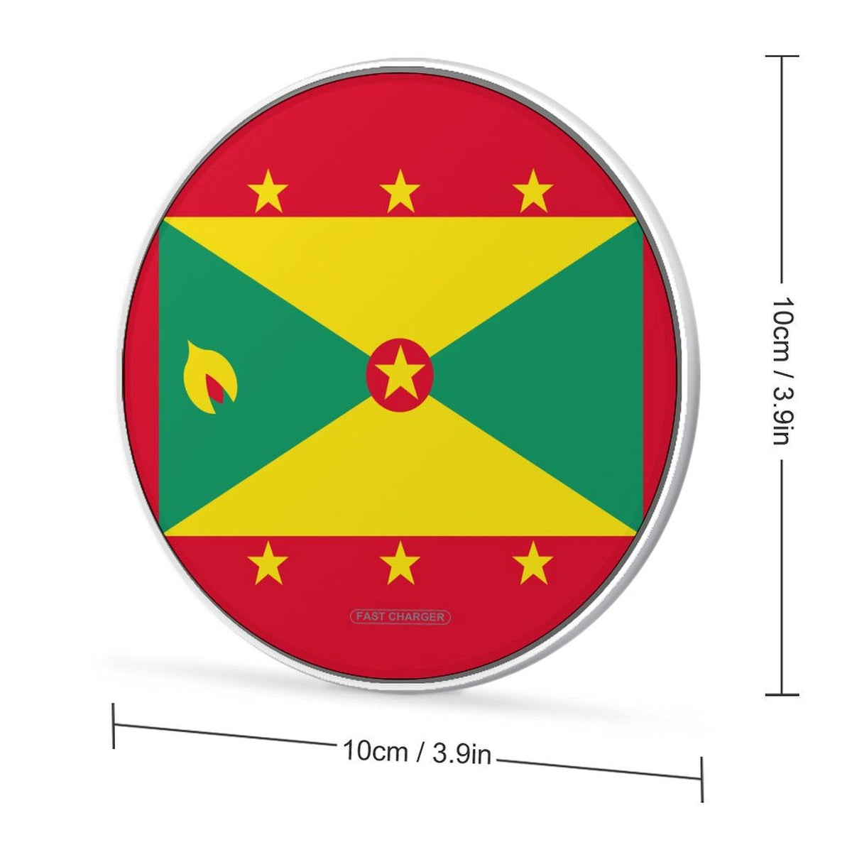 Grenada Flag Wireless Charging Pad - Conscious Apparel Store