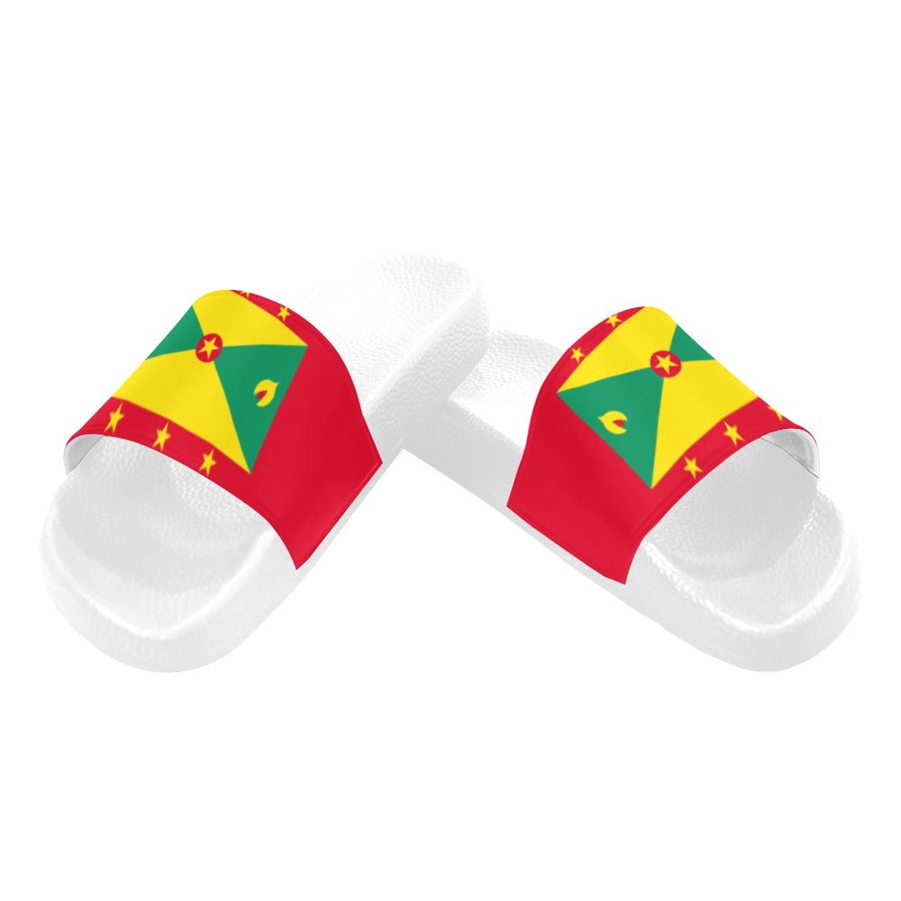 Grenada Flag Women's Slide Sandals - Conscious Apparel Store