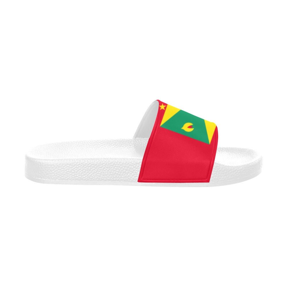 Grenada Flag Women's Slide Sandals - Conscious Apparel Store