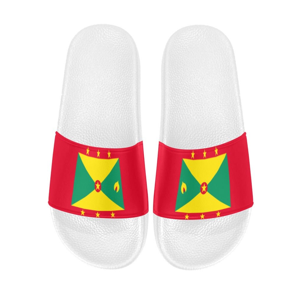 Grenada Flag Women's Slide Sandals - Conscious Apparel Store