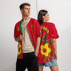 Grenada Football Themed Button-Down Sport Jersey - Conscious Apparel Store