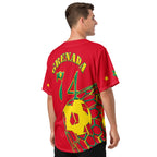 Grenada Football Themed Button-Down Sport Jersey - Conscious Apparel Store