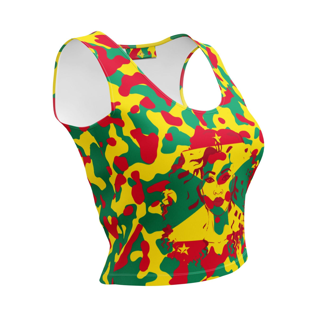 Grenada Girl Camo Crop Top - Conscious Apparel Store
