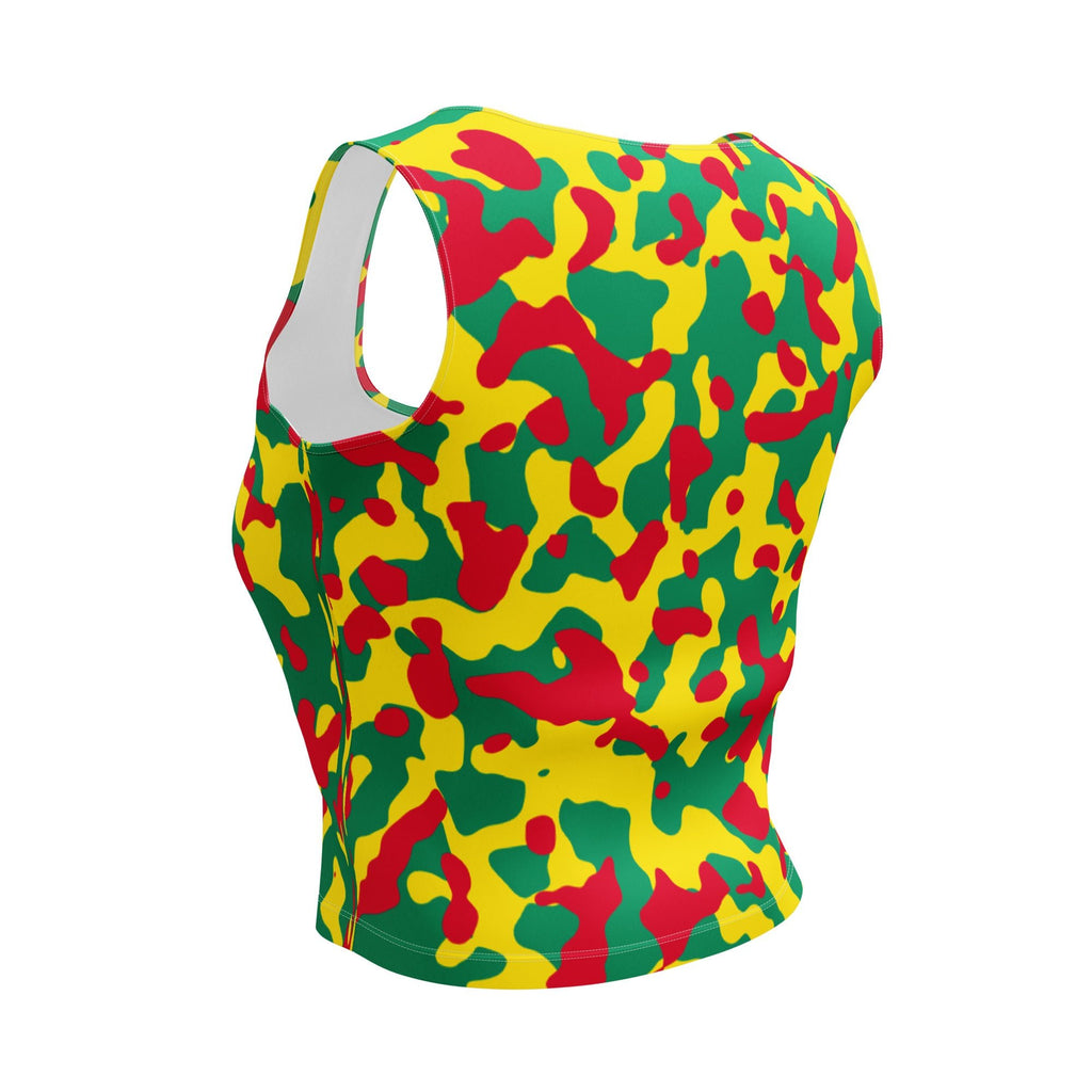 Grenada Girl Camo Crop Top - Conscious Apparel Store