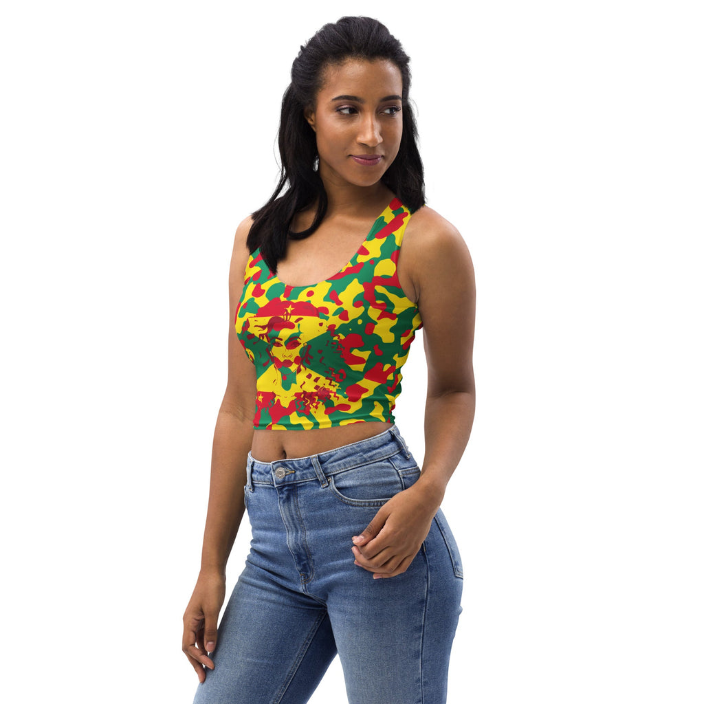 Grenada Girl Camo Crop Top - Conscious Apparel Store