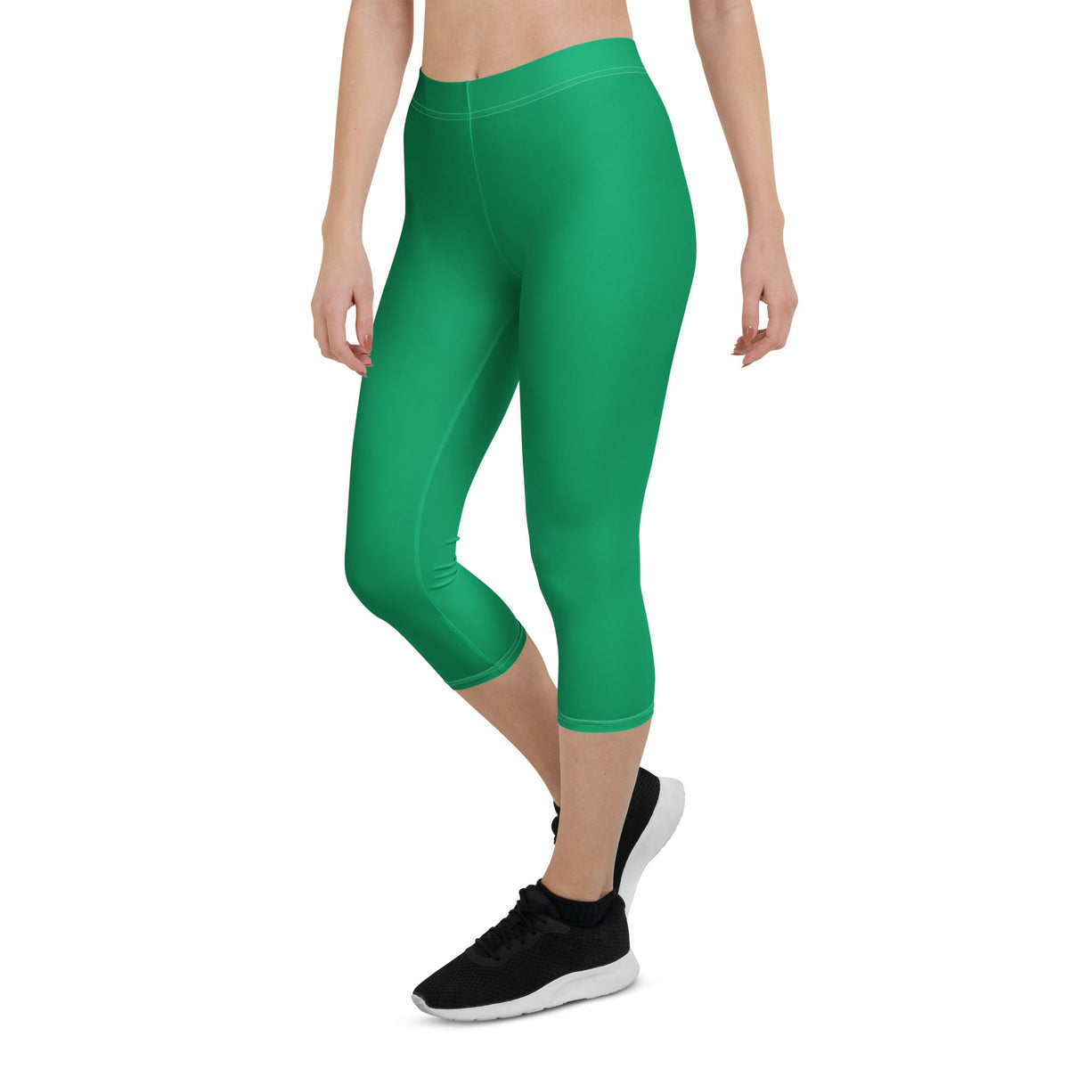 Grenada Green Capri Leggings - Conscious Apparel Store