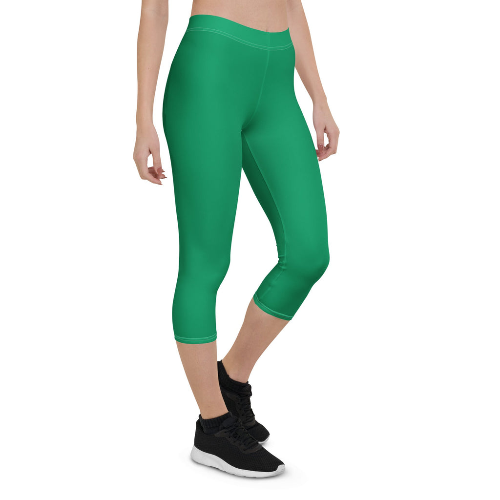Grenada Green Capri Leggings - Conscious Apparel Store